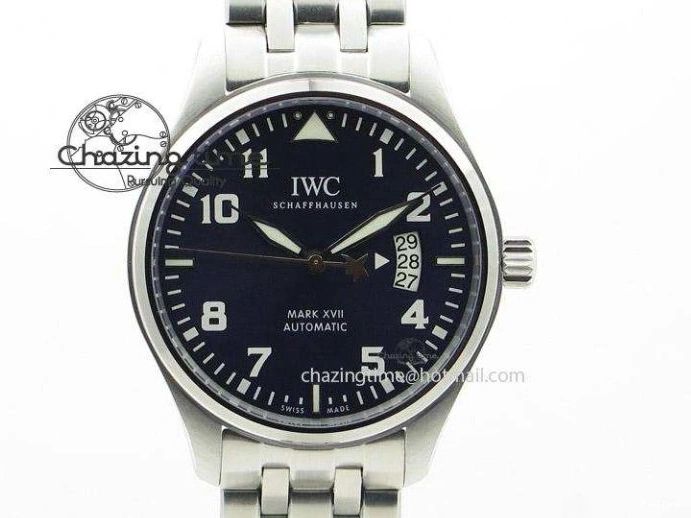 MIROTIME 0118 Pilot Chrono SS IW387809 ZF 1:1 Best Edition Silver Dial On SS Bracelet A Trendsetting 7327